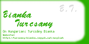 bianka turcsany business card